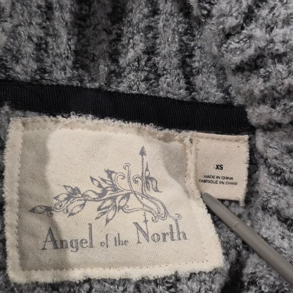 Anthropologie Angel of the North Chunky Sweater Cozy Pullover Cowl Neck Gray XS - Picture 6 of 8
